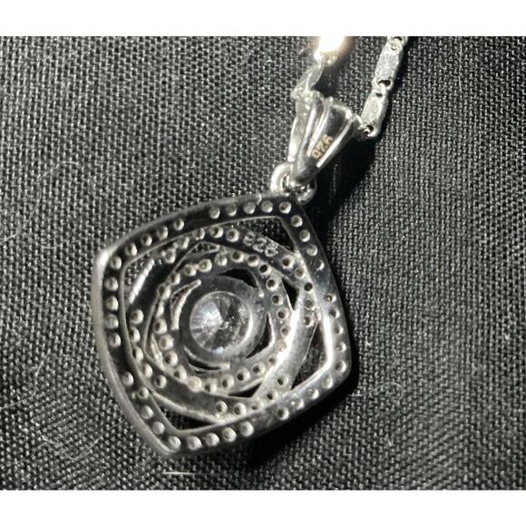 $ Caged Sapphire Necklace - Picture 4 of 4